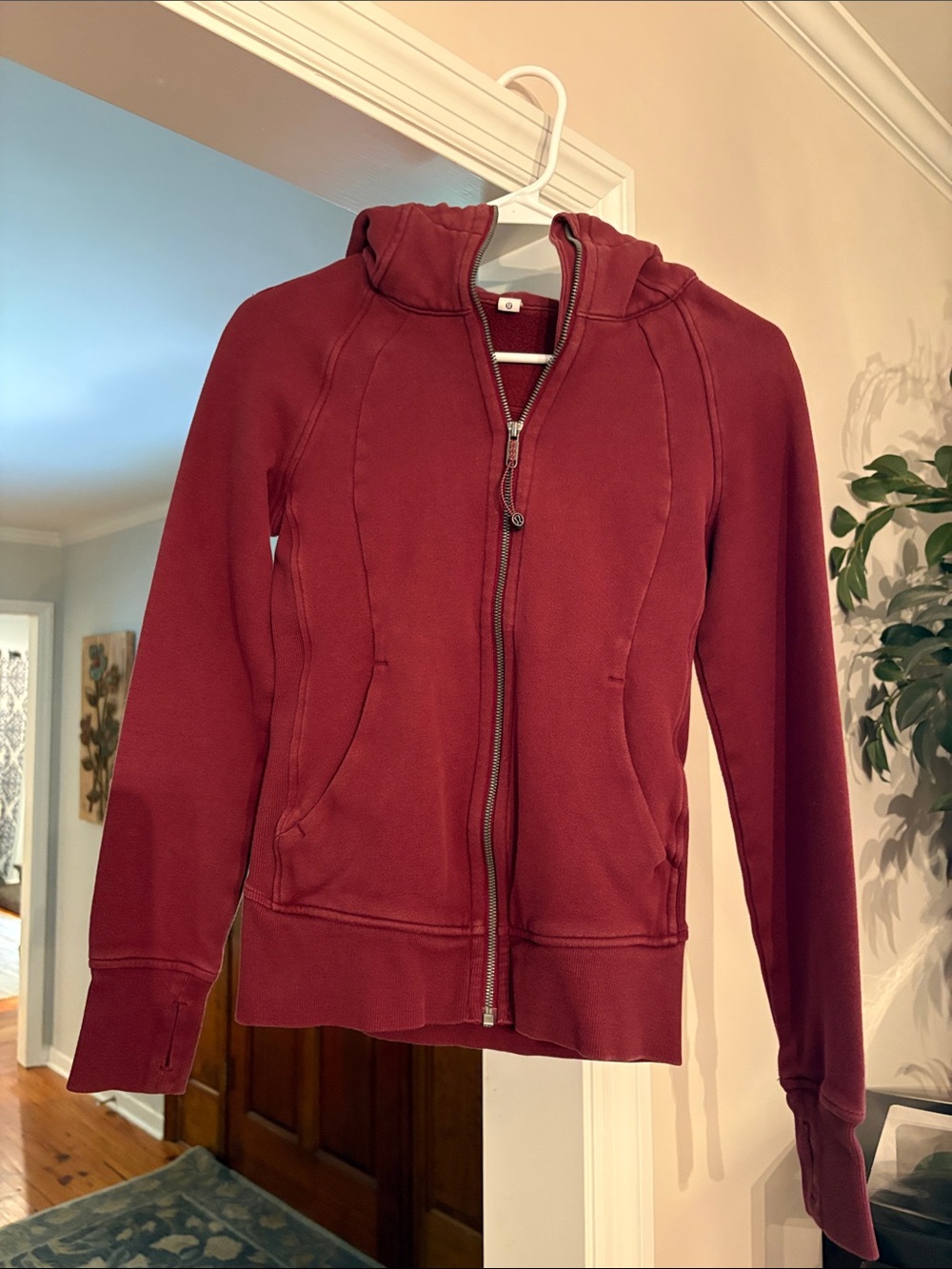 lululemon athletica Maroon Full-Zip Hoodie